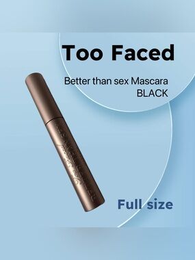 🇺🇸🆕NWOB TOO FACED |FULL| Better Than Sex Volumizing & Lengthening BLACK Mascara